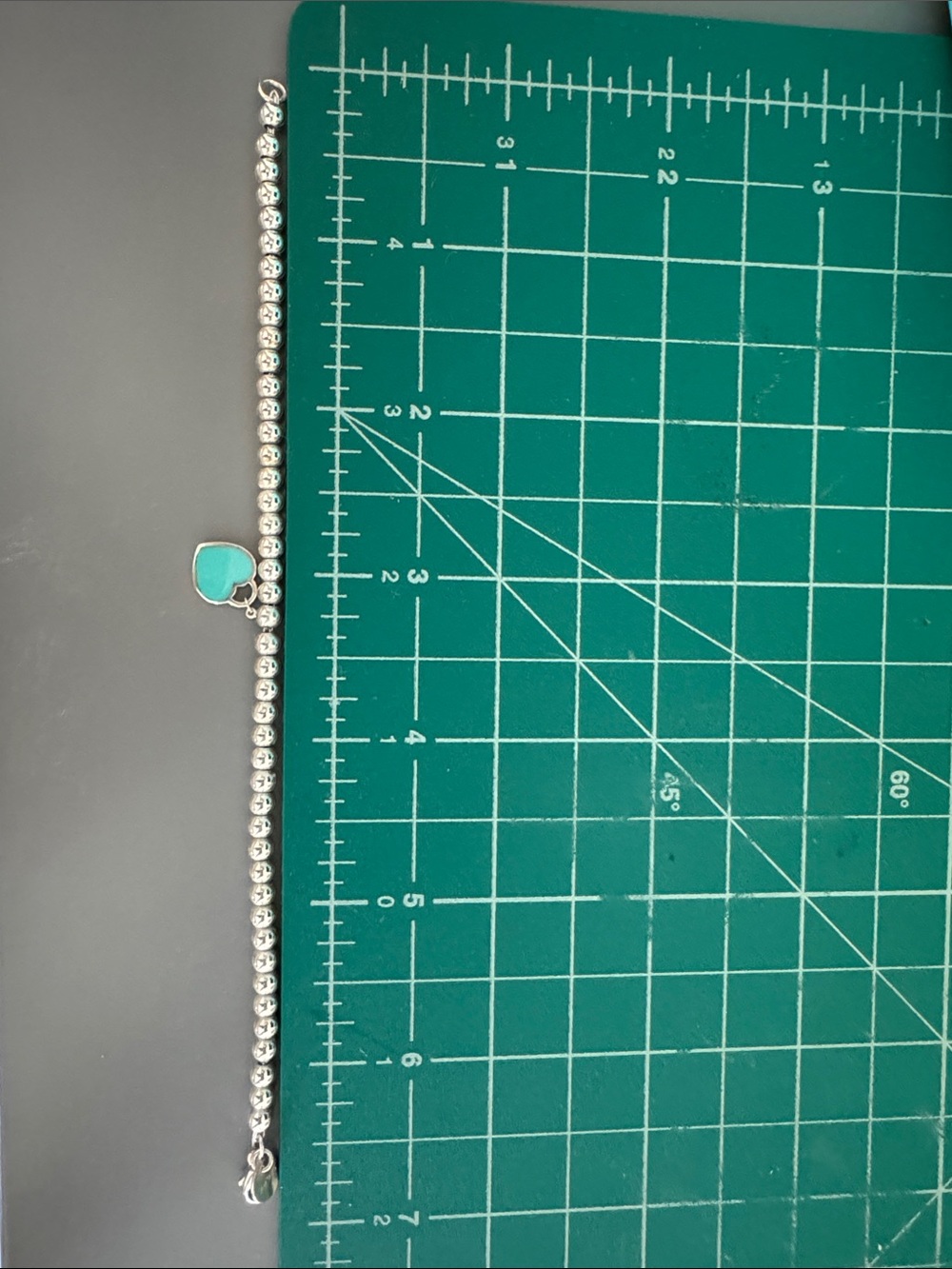 Tiffany & Co. Return to Tiffany Silver Bead Bracelet with a Diamond 💎 Size Small - Picture 7 of 8